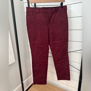 Banana Republic Dark Red Trousers